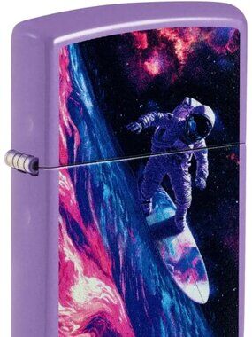 Star Surfer Design Lavender Matte Finish Zippo Lighter